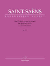 Six Études für Klavier op. 111 -Deuxième livre- (Bärenreiter Urtext) （2023. 68 S.）