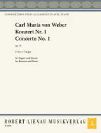 Konzert F-Dur op. 75, Fagott und Orchester, Klavierauszug : op. 75. Fagott und Orchester. Klavierauszug.. 19 Min. （Nachdruck 1998. 2016. 32 S. 305 mm）