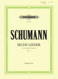 6 Lieder für 4-stimmigen Männerchor op. 33 (Gesänge für Männerchor, Nr. 1) （2001. 20 S. 272 mm）