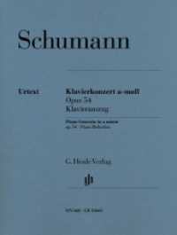 Klavierkonzert a-Moll op.54, Klavierauszug : Besetzung: Zwei Klaviere zu vier Händen. Schwierigkeitsgrad 5 (G. Henle Urtext-Ausgabe) （2010. VIII, 80 S. ?zur Aufführung sind zwei Exemplare erforderlic）