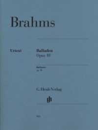 Balladen op.10, Klavier : Besetzung: Klavier zu zwei Händen. Vorw. dtsch.-engl.-französ. (G. Henle Urtext-Ausgabe) （2010. VIII, 28 S. Noten. 310 mm）