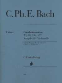 Gambensonaten Wq 88, 136, 137, Ausgabe für Violoncello, Cembalo u. Basso, Cembalopartitur u. Stimmen : Besetzung: Violoncello und Klavier (G. Henle Urtext-Ausgabe) （2012. VIII, 114 S. ?mit einer bezeichneten und einer unbezeichneten St）