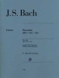 Toccaten BWV 910-916, für Klavier : Besetzung: Klavier zu zwei Händen (G. Henle Urtext-Ausgabe) （2008. V, 91 S. Noten. 310 mm）