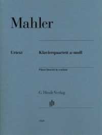 Klavierquartett a-moll, Partitur und Stimmen : Besetzung: Klavierquartette (G. Henle Urtext-Ausgabe) （2015. VI, 46 S. Noten. 310 mm）
