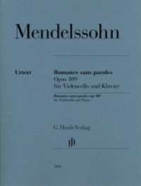 Romance sans paroles op. 109, für Violoncello und Klavier : Besetzung: Violoncello und Klavier (G. Henle Urtext-Ausgabe) （2015. VI, 10 S. ?mit bezeichneter und unbezeichneter Streicherstimme.）