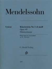 Klaviertrio Nr. 1 op. 49, Flötenstimme : Besetzung: Klaviertrios (G. Henle Urtext-Ausgabe) （2016. VI, 14 S. ?Zusatzstimme zu HN 1531. 310 mm）
