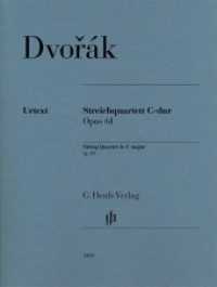 Dvorák, Antonín - Streichquartett C-dur op. 61 : Besetzung: Streichquartette (G. Henle Urtext-Ausgabe) （2020 VII, 73 S.  310 mm）