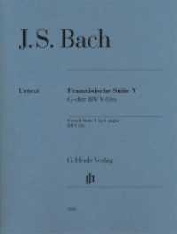 Johann Sebastian Bach - Französische Suite V G-dur BWV 816 : Besetzung: Klavier zu zwei Händen (G. Henle Urtext-Ausgabe) （2022. V, 15 S. 310 mm）