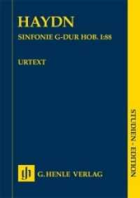 Sinfonie G-dur Hob. I:88, Studienedition : Besetzung: Orchester (Studien-Editionen) （2019. VI, 54 S. ?Orchestermaterial bei Bärenreiter. 240 mm）