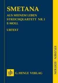 Aus meinem Leben, Streichquartett Nr.1 e-Moll, Studienpartitur : Besetzung: Streichquartette (Studien-Editionen) （2011. 63 S. Noten. 310 mm）