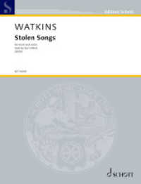 Stolen Songs : for tenor and violin. Tenor und Violine. Partitur. (Edition Schott)