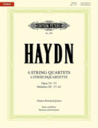 6 String Quartets Opp. 54 and 55 : Hob. Iii:57-62 (Edition Peters) （New）