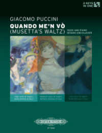 Quando me'n vo (Musetta's Waltz) aus La Bohéme, Gesang und Klavier : Für hohe (E-Dur), mittlere (D-Dur) und tiefe (H-Dur) Stimme. Italienisch-Englisch （2010. 17 S. Noten. 30,5 cm）
