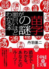 中経の文庫<br> 苗字の謎が面白いほどわかる本