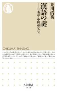 漢語の謎　──日本語と中国語のあいだ ちくま新書