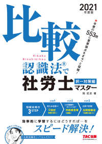 2021年度版　比較認識法(R)で社労士マスター　択一対策編（TAC出版）