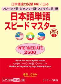 マレーシア語・ミャンマー語・フィリピノ語版　日本語単語スピードマスターINTERMEDIATE2500