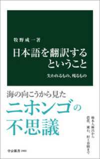 日本語を翻訳するということ　失われるもの、残るもの 中公新書