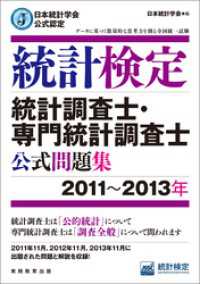 日本統計学会公式認定　統計検定　統計調査士・専門統計調査士　公式問題集［2011～2013年］