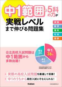 中1範囲の5科の力が実戦レベルまで伸びる問題集