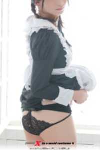 [392P] X in a maid costume 4 ひばりこれくしょん