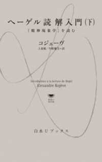 ヘーゲル読解入門（下）：『精神現象学』を読む 白水Uブックス／思想の地平線