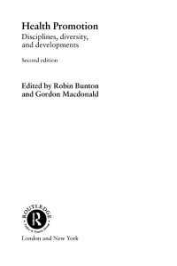 ヘルス・プロモーション：原理と多様性（新版）<br>Health Promotion : Disciplines and Diversity（2）