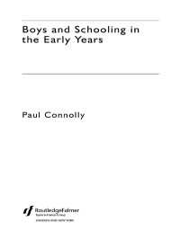 男子の初等学校教育<br>Boys and Schooling in the Early Years
