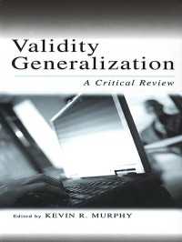 妥当性一般化：批判的レビュー<br>Validity Generalization : A Critical Review