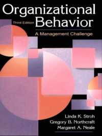 Organizational Behavior : A Management Challenge（3 NED）