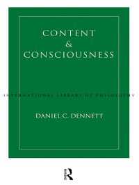 Content and Consciousness（2 NED）