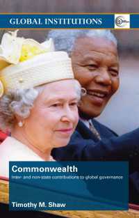 コモンウェルスとグローバル･ガバナンス<br>Commonwealth : Inter- and Non-State Contributions to Global Governance