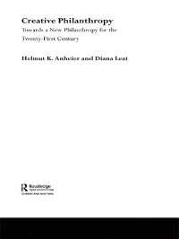 創造的フィランソロピー<br>Creative Philanthropy : Toward a New Philanthropy for the Twenty-First Century