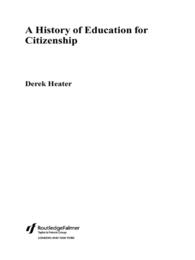 A History of Education for Citizenship