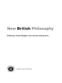 イギリス哲学の現在：第一線の１６人へのインタビュー<br>New British Philosophy : The Interviews