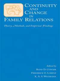 Continuity and Change in Family Relations : Theory, Methods and Empirical Findings