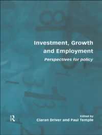 Investment, Growth and Employment : Perspectives for Policy