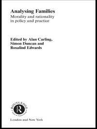 家族の分析：政策における道徳性と合理性<br>Analysing Families : Morality and Rationality in Policy and Practice