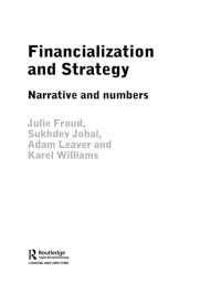 企業戦略の金融化<br>Financialization and Strategy : Narrative and Numbers
