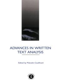 Advances in Written Text Analysis