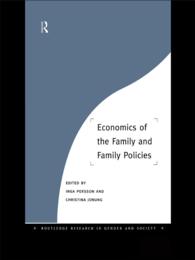 Economics of the Family and Family Policies