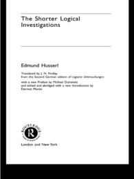 フッサール著／『論理学研究』縮約版<br>The Shorter Logical Investigations