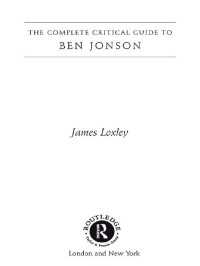 ベン・ジョンソン<br>Ben Jonson