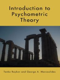 心理統計学入門<br>Introduction to Psychometric Theory