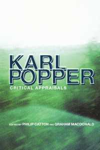 ポパー：批判的評定<br>Karl Popper : Critical Appraisals