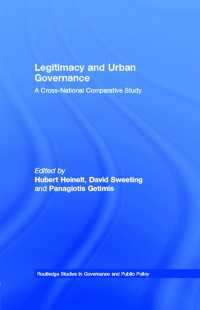 Legitimacy and Urban Governance : A Cross-National Comparative Study