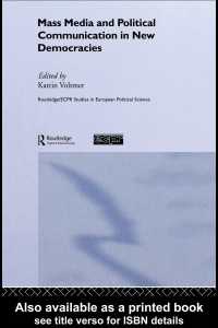 マスメディアと新興民主国家<br>Mass Media and Political Communication in New Democracies（1 DGO）