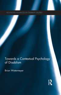障害者差別主義の批判的心理学<br>Towards a Contextual Psychology of Disablism