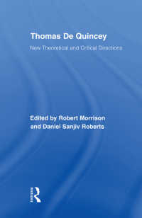 ド・クインシィ<br>Thomas De Quincey : New Theoretical and Critical Directions