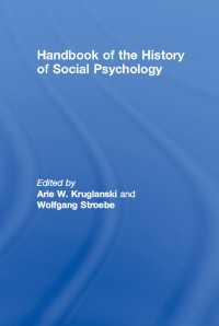 社会心理学史ハンドブック<br>Handbook of the History of Social Psychology